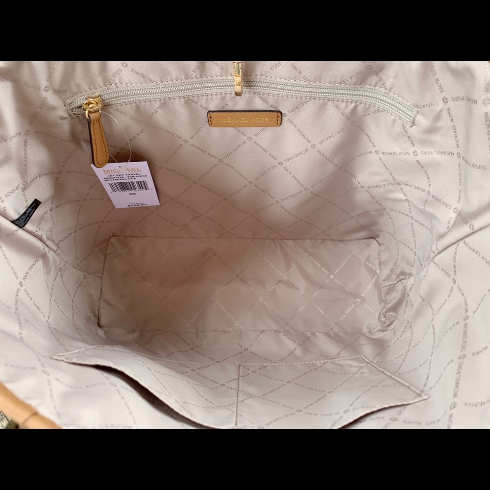 Gaby’sBags-Michael Kors tote brown MK - Picture 4 of 7